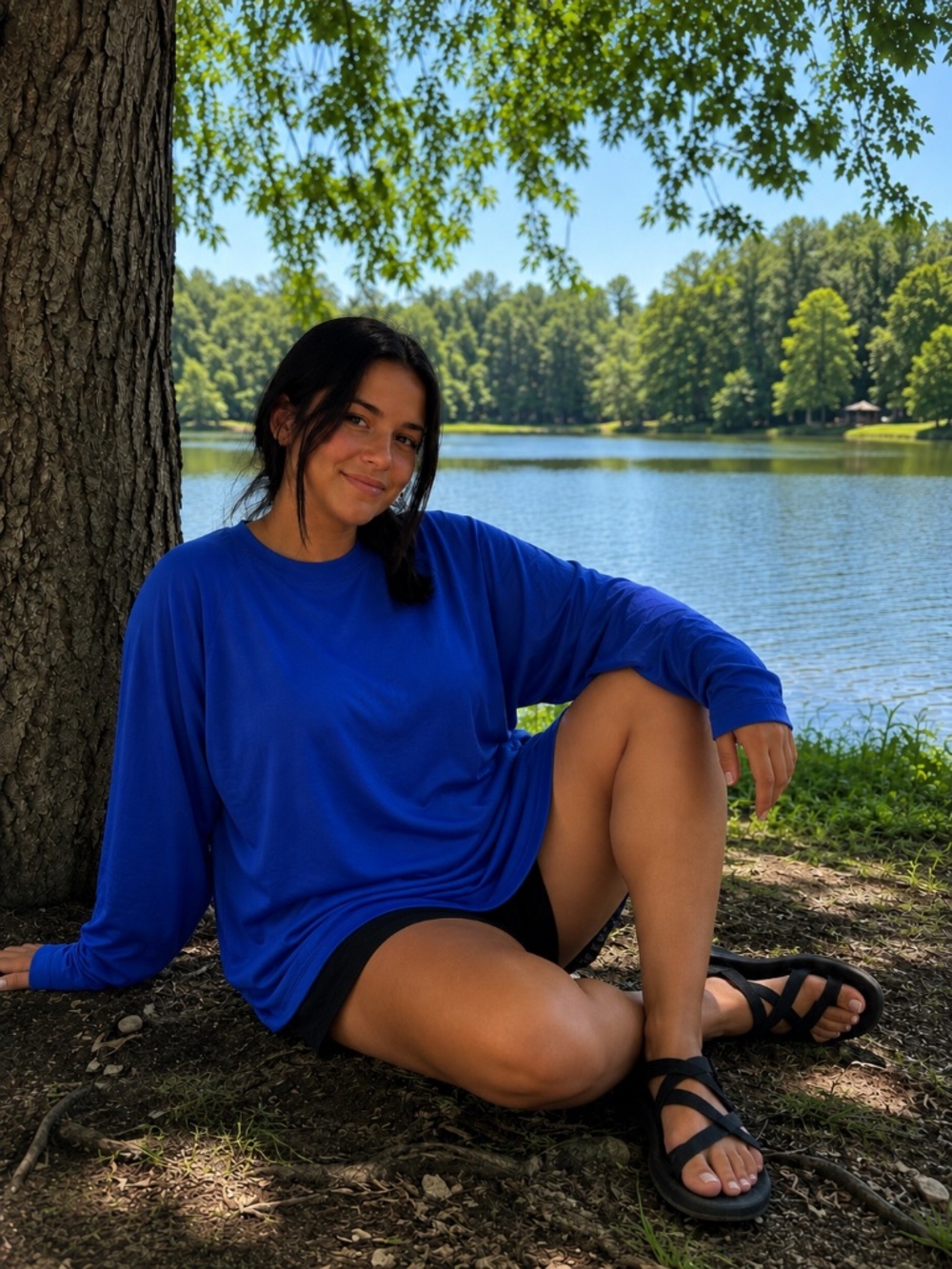 Columbia Women's Long-Sleeve Performance Shirt - Royal Blue